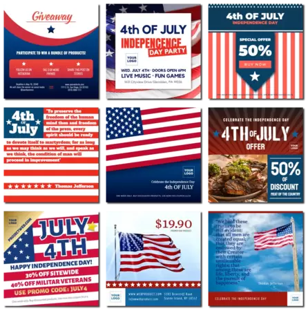 Edytuj szablon 4 lipca