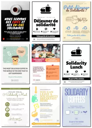 Modifier une affiche de repas solidaire