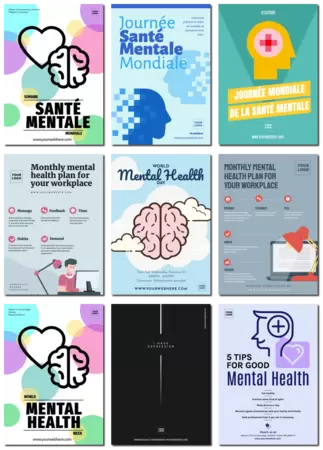 Modifier une affiche sur la santé mentale