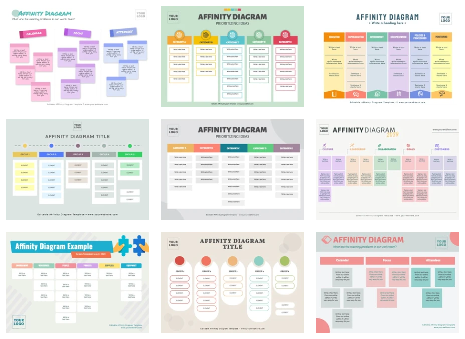 Free Affinity Diagram Templates