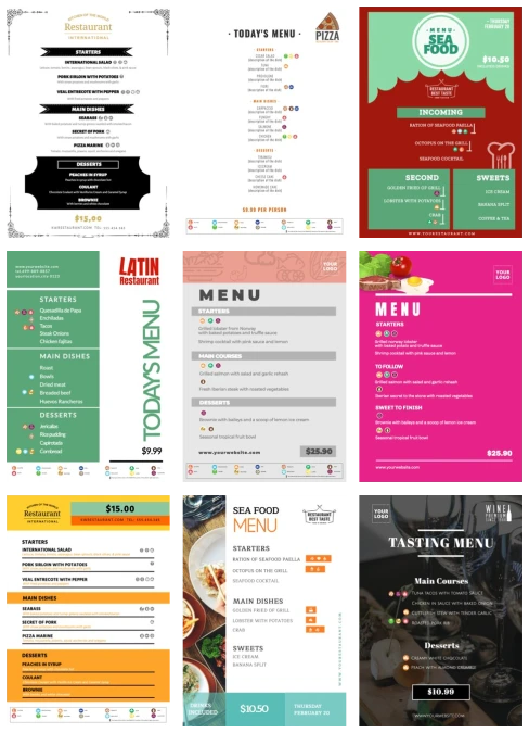 Modifica un menu con allergeni