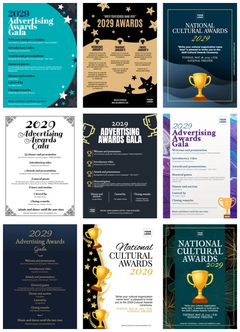 Edit an Awards Ceremony banner