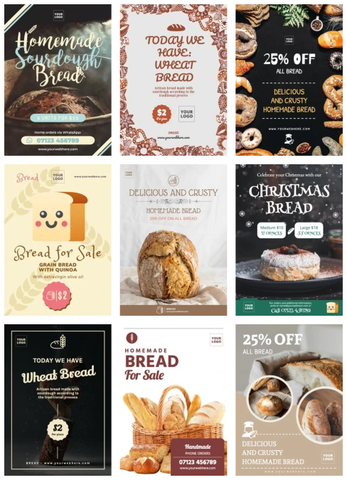 Edit a bakery poster