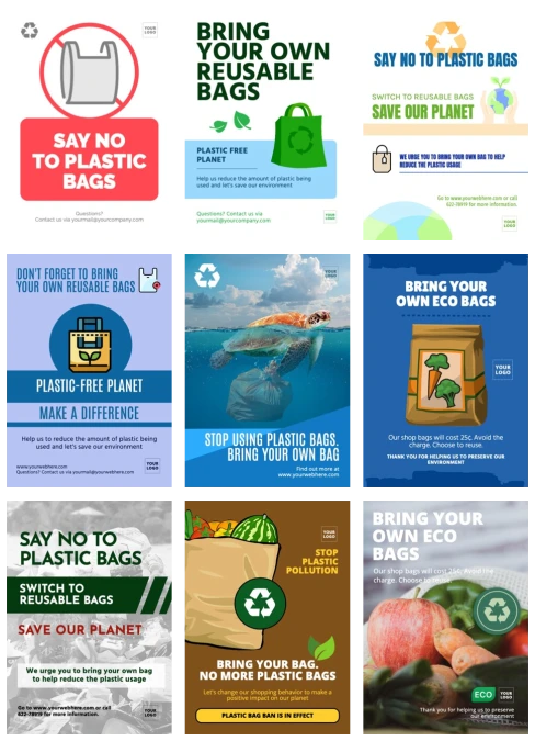 Edit a bring your bag poster