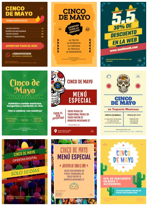 Editar una plantilla del 5 de Mayo