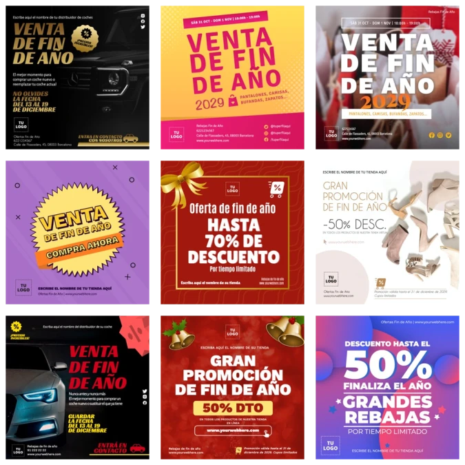 Edita un banner de Fin de Año