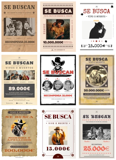 Crea carteles de Se Busca gratis