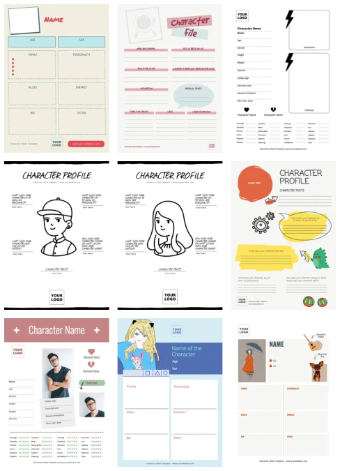 Character Templates