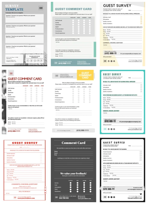 Free Customizable feedback templates