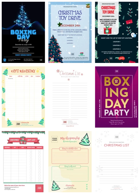 Criar designs de Natal