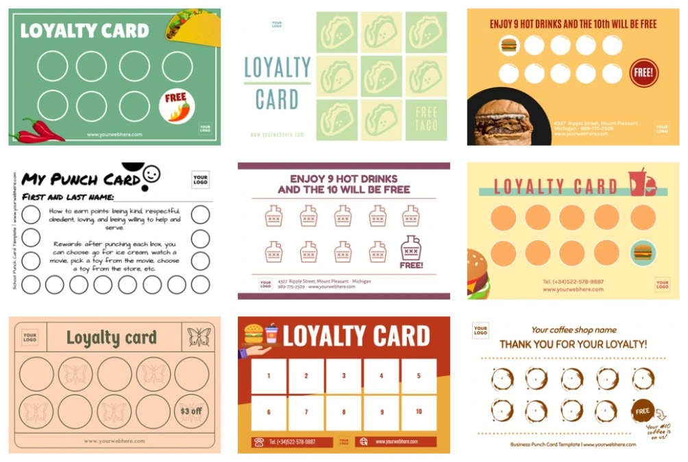 Create Punch & Loyalty Cards for your Business