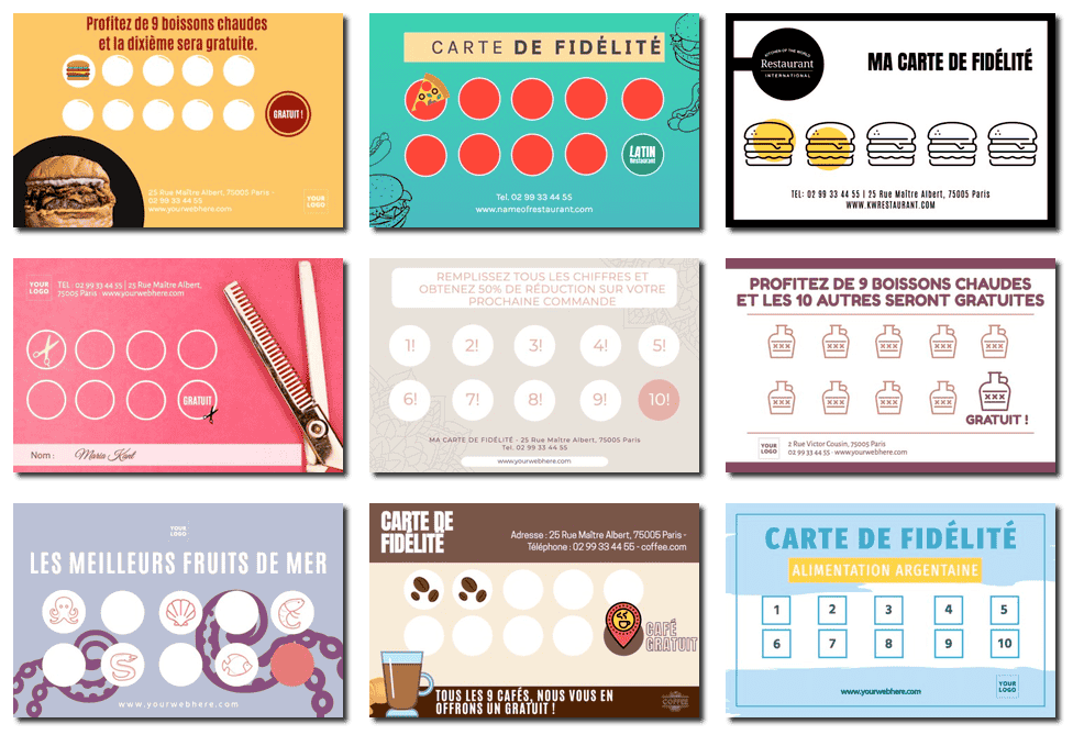 Créez des cartes de fidélité et des cartes-cadeaux pour votre entreprise