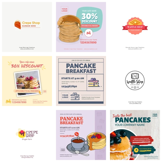 Edit a Crepe Shop banner