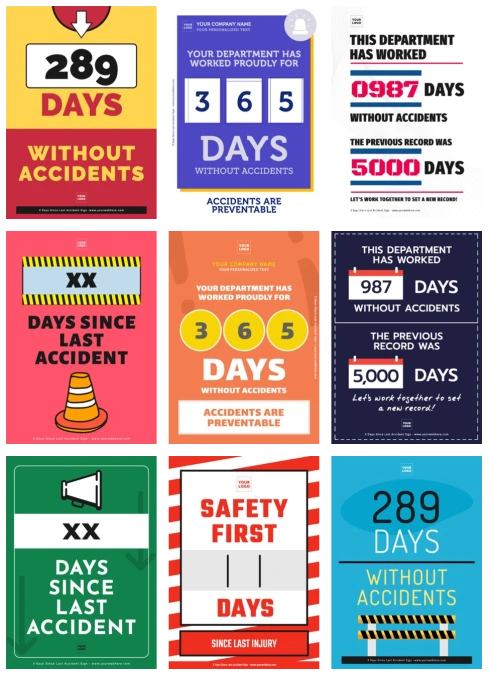 Edit a Days Since Injury sign