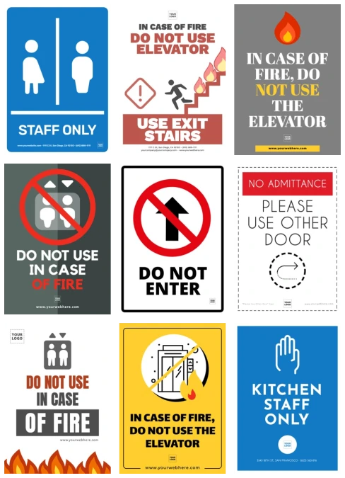 Edit a Warning Do Not Enter sign