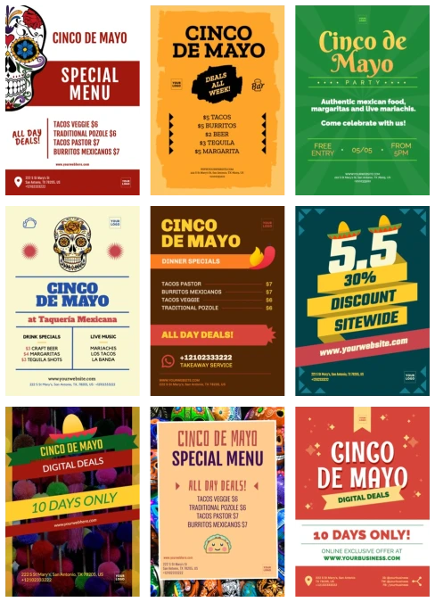 Editar um template de 5 de Mayo