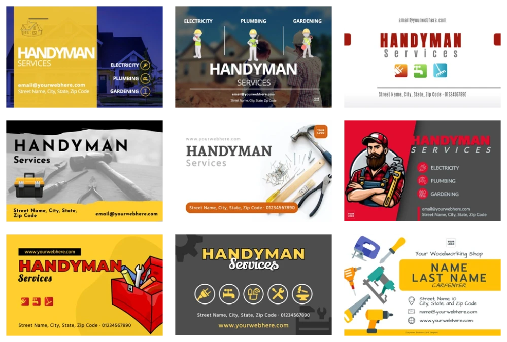 Edit a handyman template