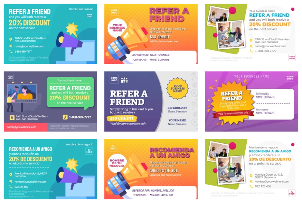 Edit a Referral flyer