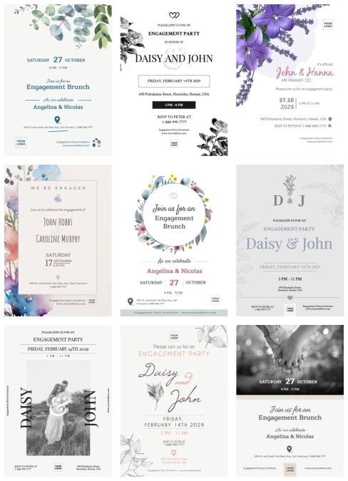 Edit an engagement invite template