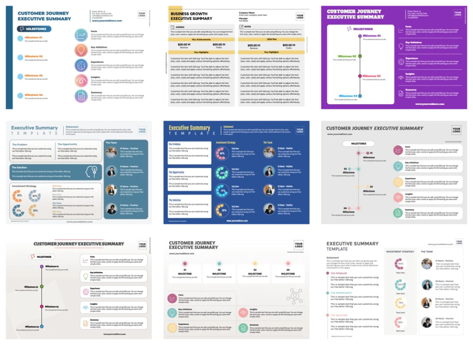 Edit an Executive Summary