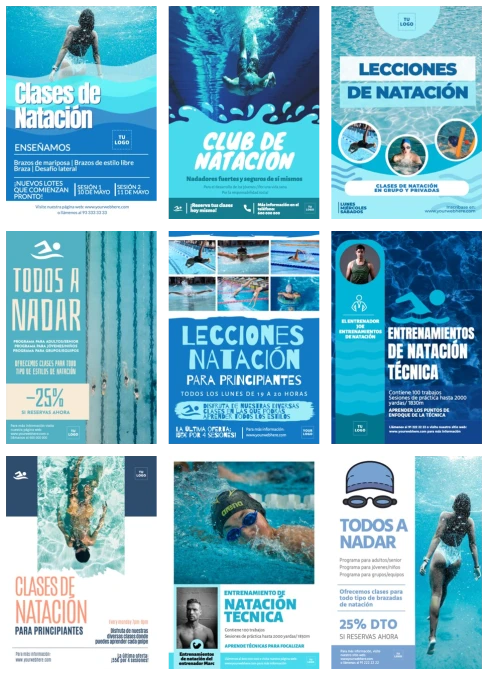 Editar un anuncio para clases de natación
