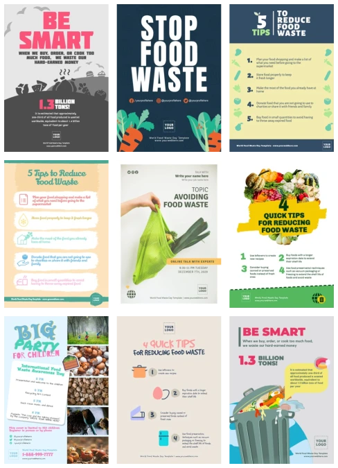 Edit a Food Waste flyer