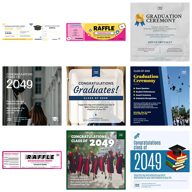 Grad Posters Free customizable Graduation poster templates