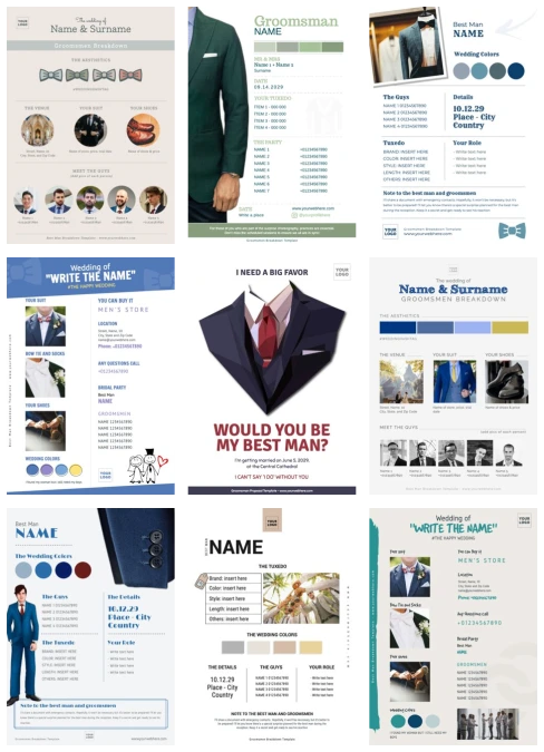 Edit a Groomsman invitation