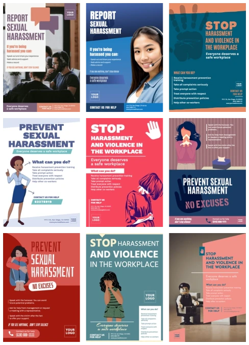 Publicar um pôster anti-assedio