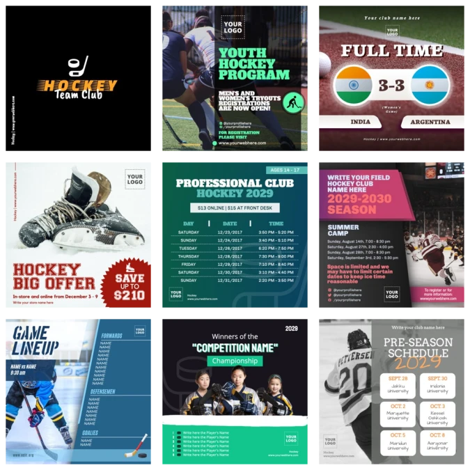 Edit a Hockey poster