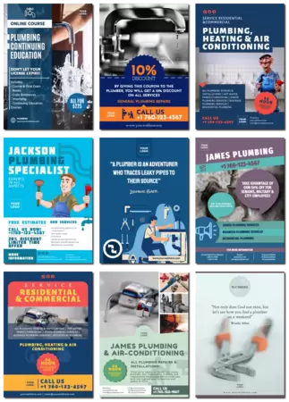 Edytuj projekt plakatu z hydrauliką