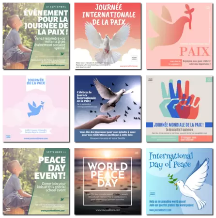 Modifier une image de la Journée de la Paix