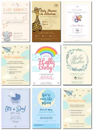 Modifier un prospectus pour une Baby Shower