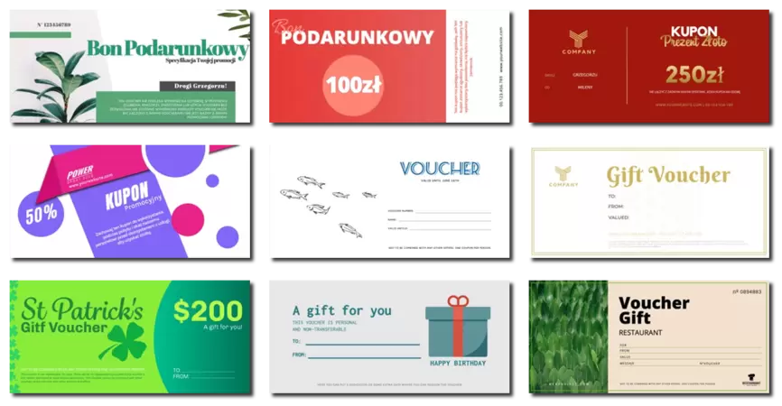 Stwórz bon podarunkowy