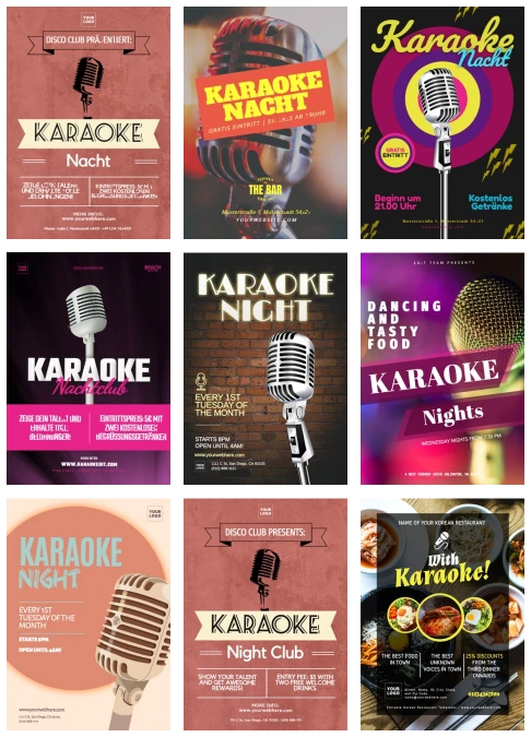 Bearbeite eine Karaoke Vorlage