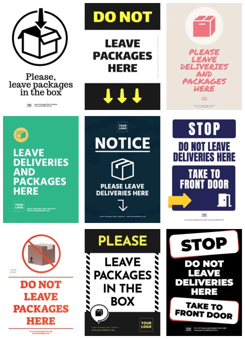 Edit a poster for Deliveries