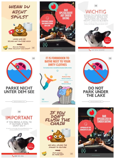 Bearbeite ein Lustiges Designs