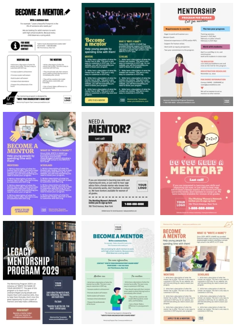 Free Mentoring Program Flyer Templates Online
