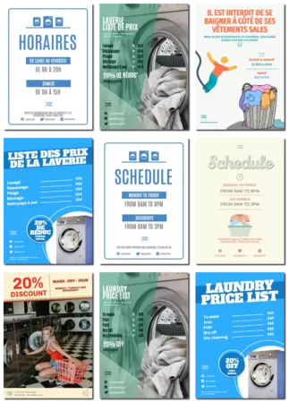 Modifier un modèle pour laverie