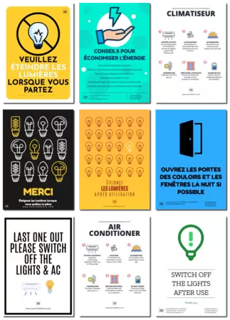 Modifier une affiche sur l\'économie d\'énergie