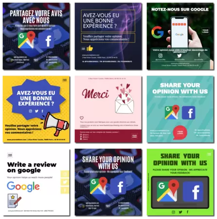 Modifier un modèle pour demander des avis