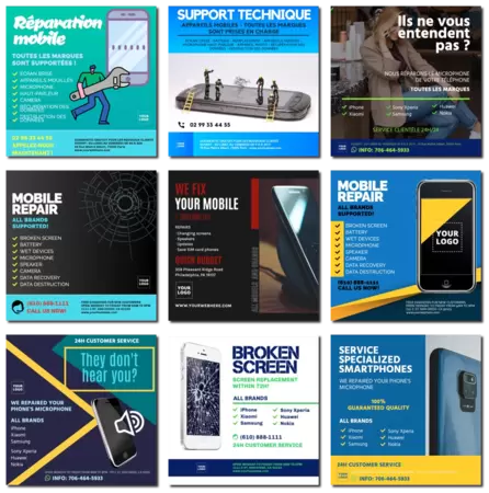 Modifier un modèle de réparation mobile