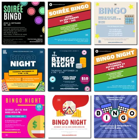 Modifier le design d\'une soirée bingo