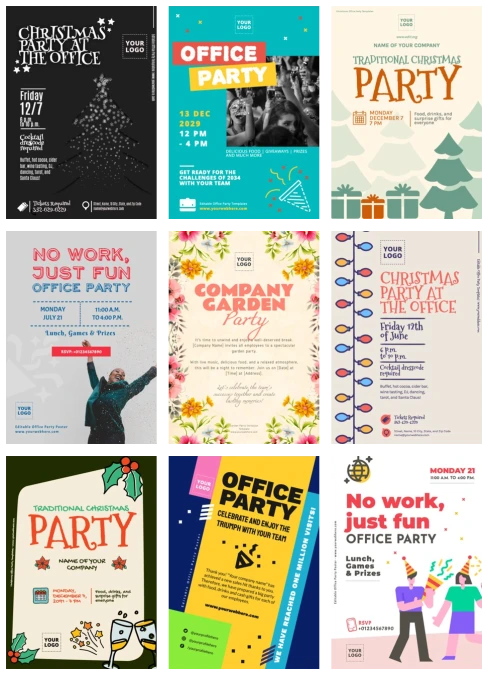 Make an Invitation for Office Party with Templates