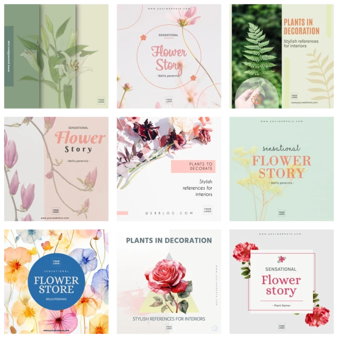 Bearbeite ein Design für Floristen