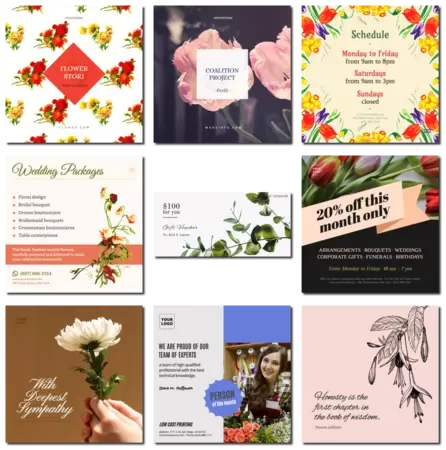 Edytuj projekt dla kwiaciarni