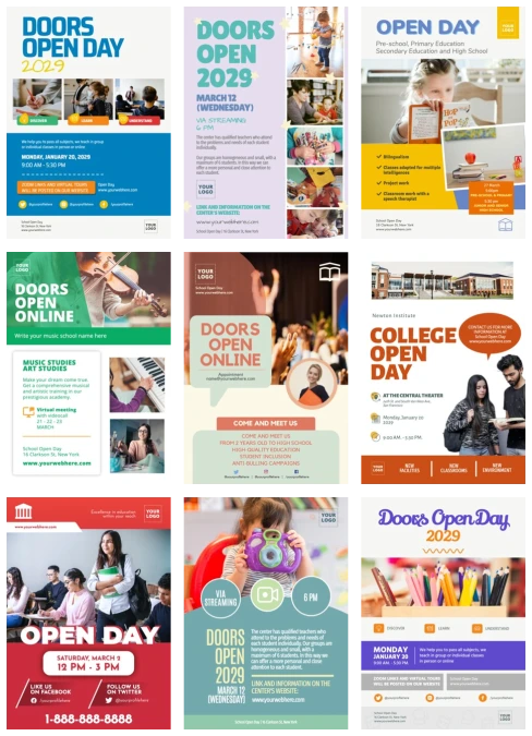 Edit an Open Day flyer
