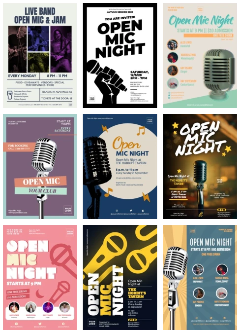 Edit an Open Mic poster