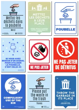 Modifier un panneau Pas de d\'Ordures