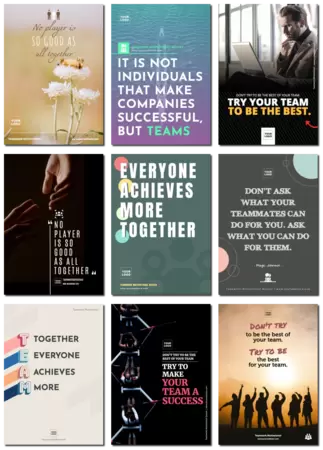 Edytuj szablony z motywacyjnymi cytatami zespołu